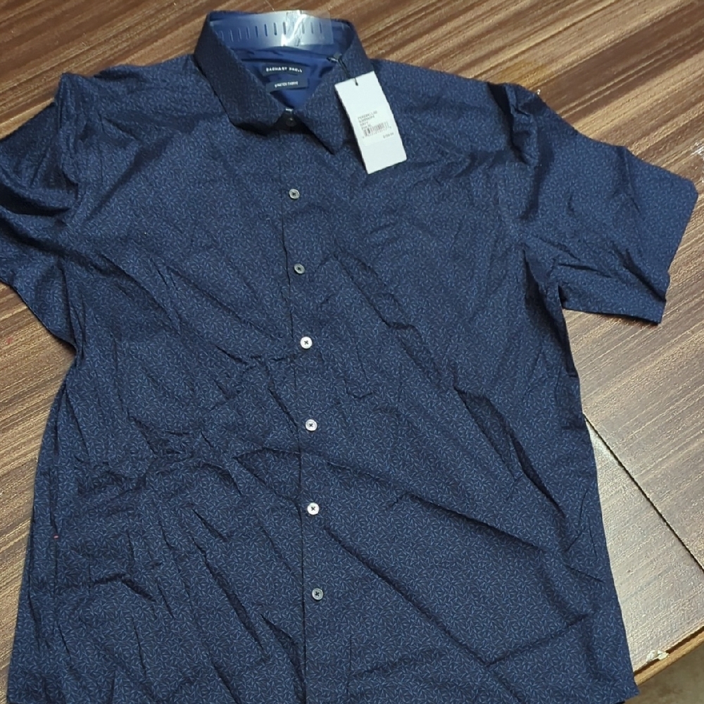 Zachary Prell Blue Casual Button Down Shirt